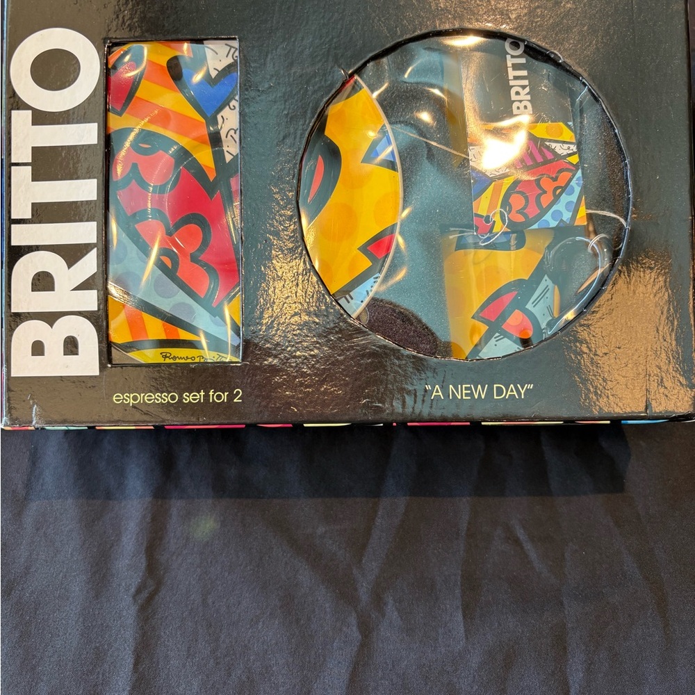 Britto Espresso Set for 2 - Colorful. Retro design.